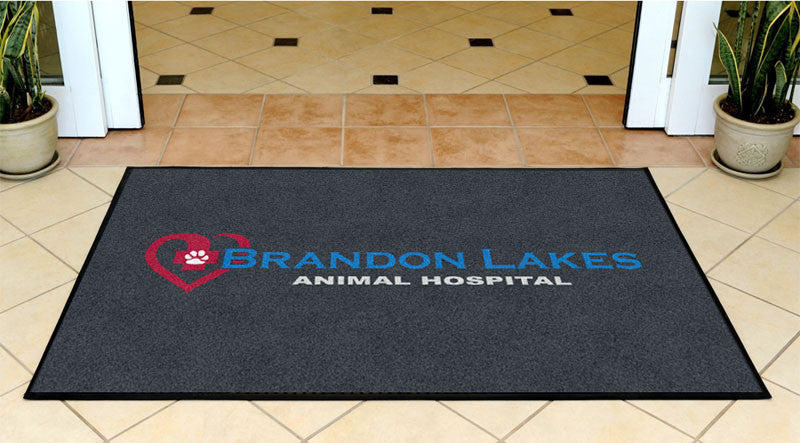 BLAH 3 x 5 Rubber Backed Carpeted HD - The Personalized Doormats Company