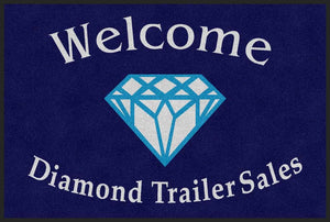 Diamond Trailer Sales 4 X 6 Rubber Backed Carpeted - The Personalized Doormats Company