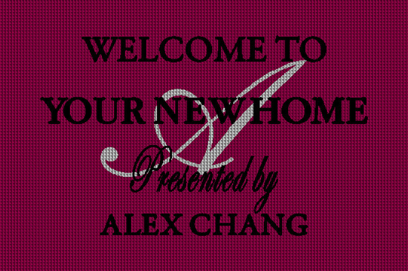Alex Chang open House 2 X 3 Waterhog Impressions - The Personalized Doormats Company