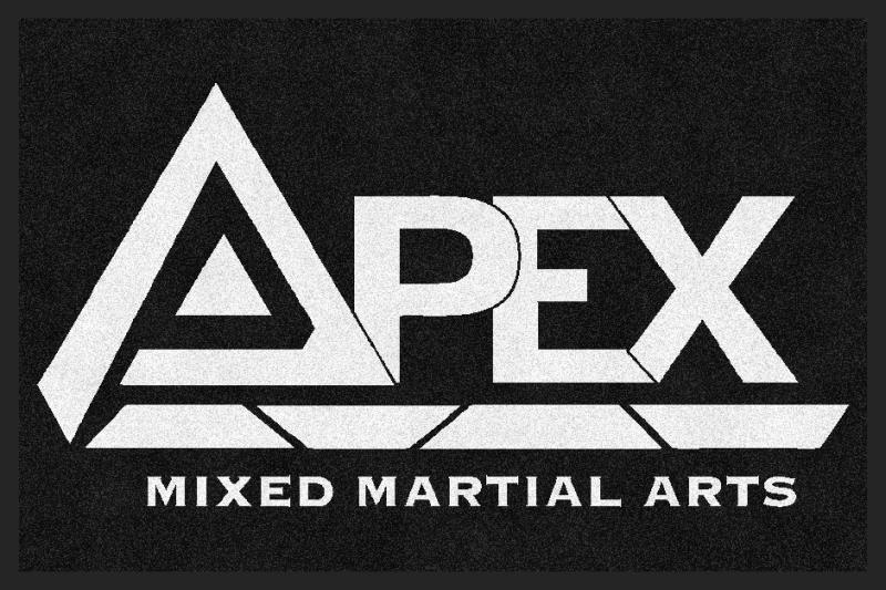 APEX MMA Academy 2 X 3 Rubber Backed Carpeted HD - The Personalized Doormats Company