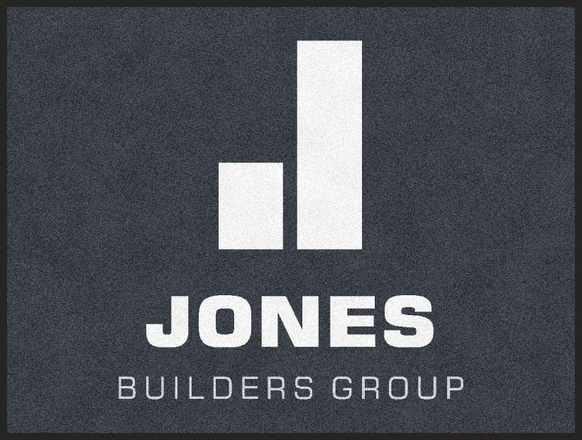 Jones Builders Group 3 X 4 Rubber Backed Carpeted HD - The Personalized Doormats Company
