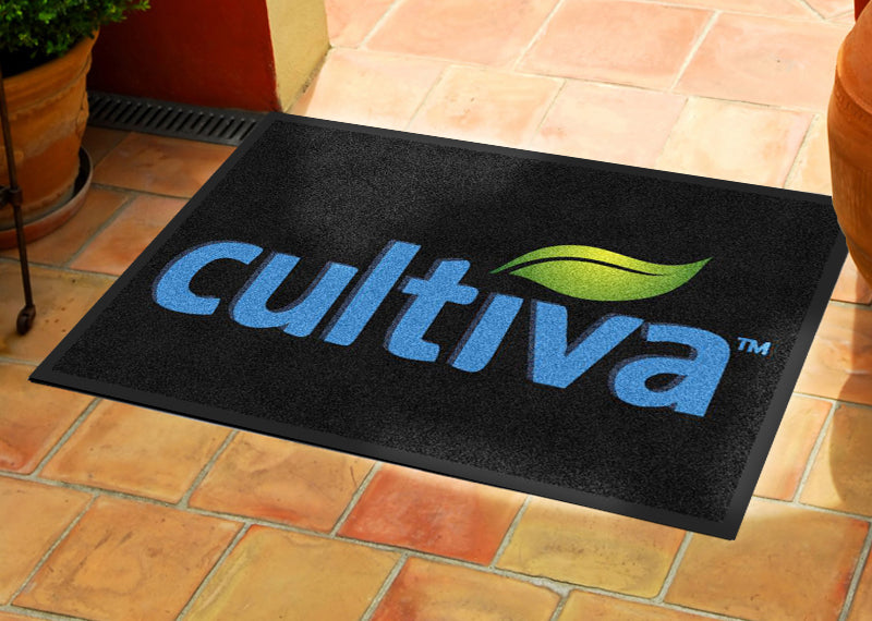 Cultiva 2 x 3 Rubber Backed Carpeted HD - The Personalized Doormats Company