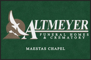Altmeyer Funeral Home 4 X 6 Rubber Backed Carpeted - The Personalized Doormats Company