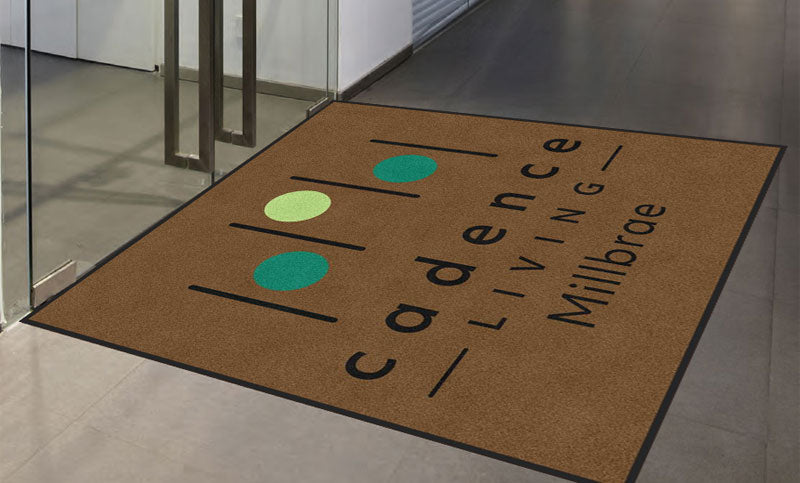 Cadence Millbrae - Entry Mat 6 X 6 Rubber Backed Carpeted HD - The Personalized Doormats Company