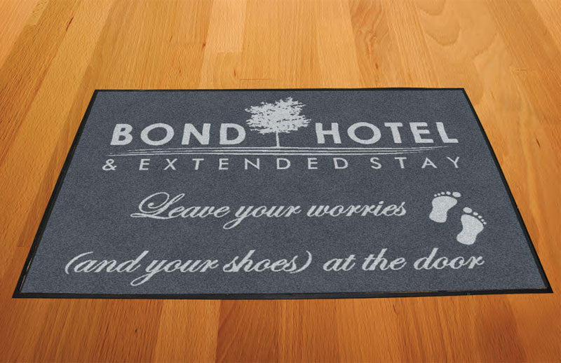 Bond Hotel 2 X 3 Rubber Backed Carpeted HD - The Personalized Doormats Company
