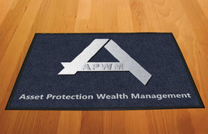 Asset Protection Wealth Management 2 X 3 Rubber Backed Carpeted HD - The Personalized Doormats Company