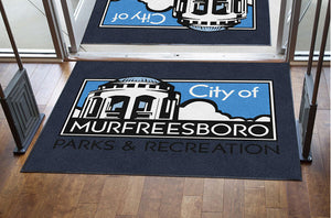 City Of Murfreesboro § 4 X 6 Rubber Backed Carpeted HD - The Personalized Doormats Company