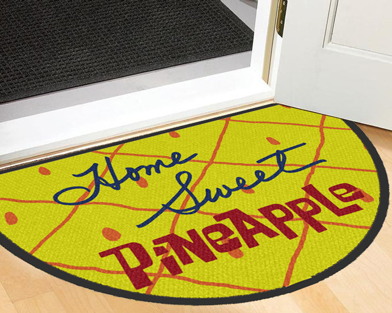 Home Sweet Pineapple § 2 X 3 Luxury Berber Inlay - The Personalized Doormats Company