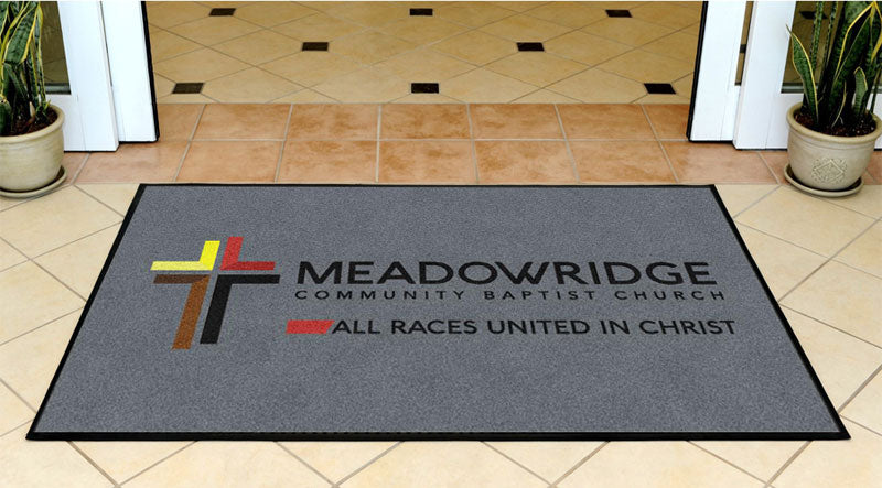 2018 MCBC Logo Mat 3 X 5 Rubber Backed Carpeted HD - The Personalized Doormats Company