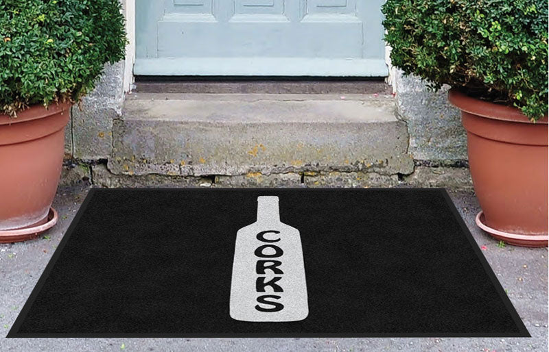 3 X 4 - CREATE -124360 3 x 4 Rubber Backed Carpeted HD - The Personalized Doormats Company