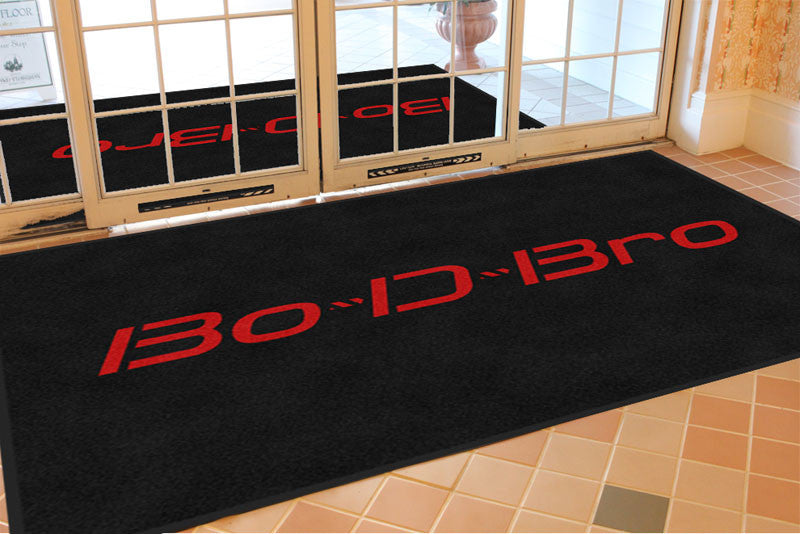 BO-D-BRO 3.83 X 6.67 Rubber Backed Carpeted - The Personalized Doormats Company