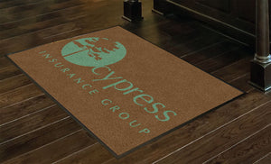 Cypress Front Door Rug 3 X 4 Rubber Backed Carpeted HD - The Personalized Doormats Company