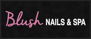 Blush Nails 2.5 X 6 Rubber Backed Carpeted HD - The Personalized Doormats Company