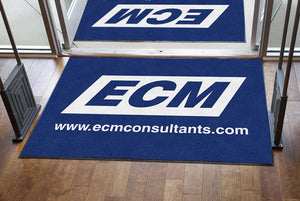 ECM Consultants 4 X 6 Rubber Backed Carpeted HD - The Personalized Doormats Company