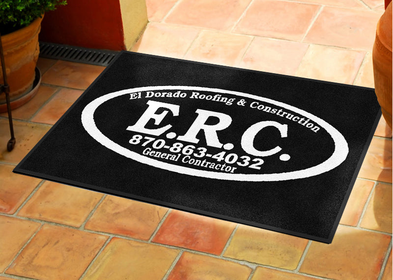 El Dorado Roofing and Construction 2 X 3 Rubber Backed Carpeted HD - The Personalized Doormats Company
