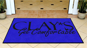 Clays 3 X 5 Rubber Backed Carpeted - The Personalized Doormats Company