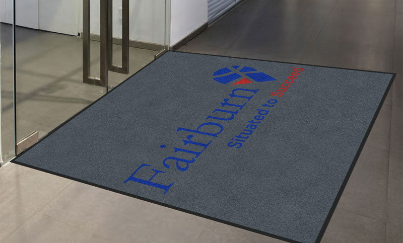 City of Fairburn 6 X 6 Rubber Backed Carpeted HD - The Personalized Doormats Company