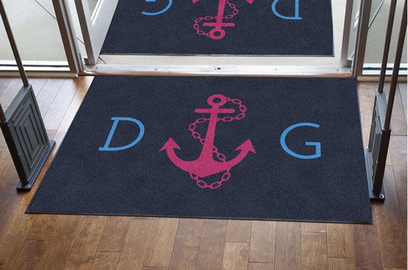DESIGN YOUR OWN-89049 4 X 6 Design Your Own Rubber Backed Carpeted 4' x 6' Doo - The Personalized Doormats Company