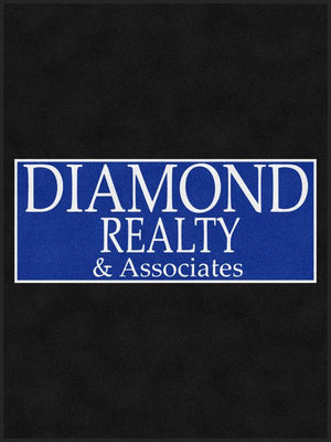 Diamond Realty & Associates 6 X 8 Rubber Backed Carpeted HD - The Personalized Doormats Company