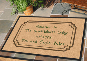 DESIGN YOUR OWN-87938 2 X 3 Design Your Own Rubber Backed Carpeted 2' x 3' Doo - The Personalized Doormats Company