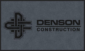 Denson Construction, Inc. 3 X 5 Rubber Backed Carpeted HD - The Personalized Doormats Company