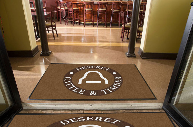Deseret Cattle & Timber 4 X 6 Rubber Backed Carpeted HD - The Personalized Doormats Company