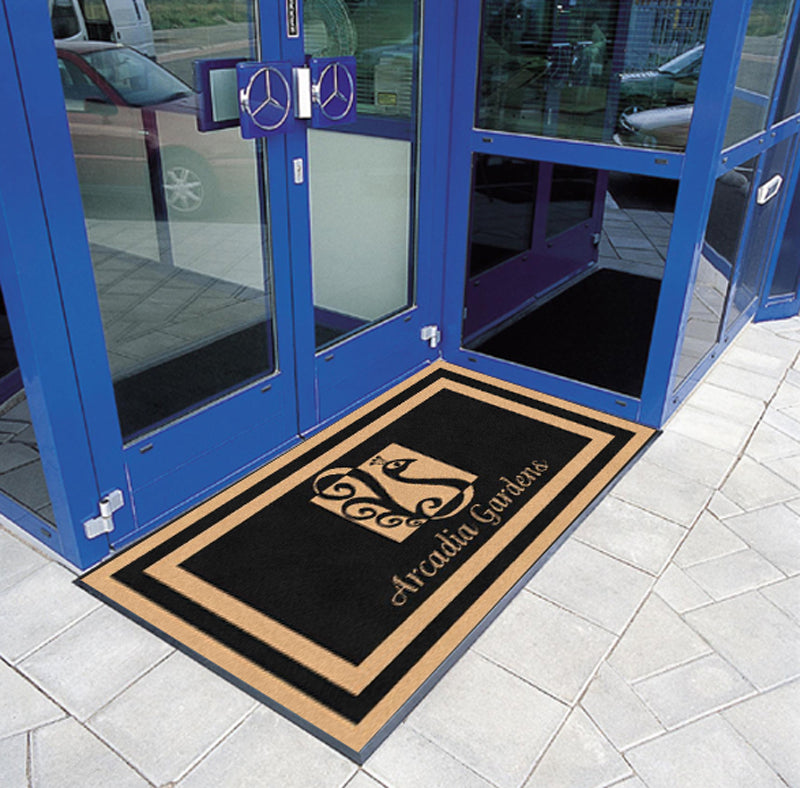 Arcadia Gardens 3 X 6 Rubber Backed Carpeted - The Personalized Doormats Company