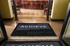 Achieva Credit Union 4 X 6 Rubber Backed Carpeted HD - The Personalized Doormats Company