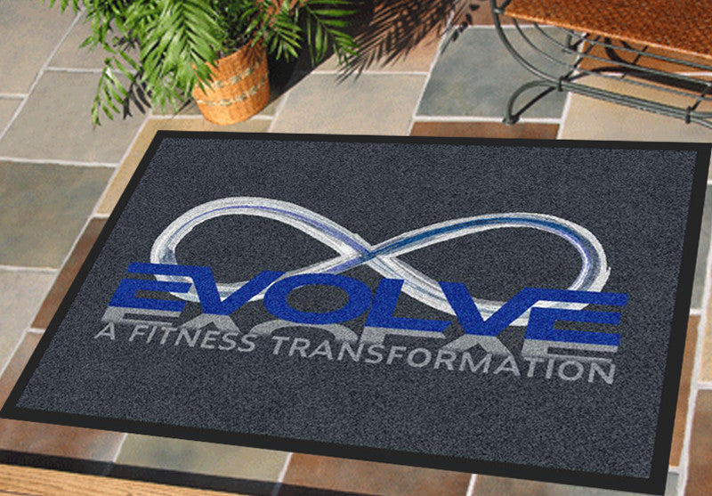 EVOLVE 2 X 3 Rubber Backed Carpeted HD - The Personalized Doormats Company