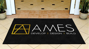 Ames Design & Build 3 X 5 Rubber Backed Carpeted HD - The Personalized Doormats Company