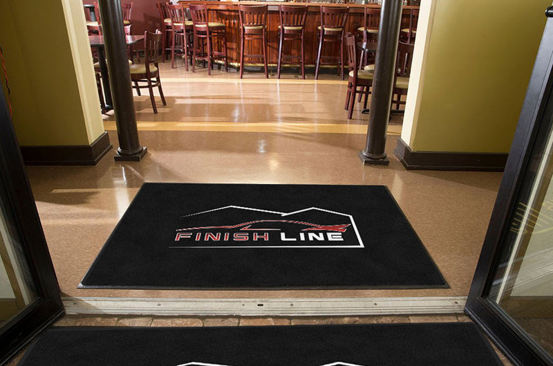 Finish Line Mat 4 X 6 Rubber Backed Carpeted HD - The Personalized Doormats Company