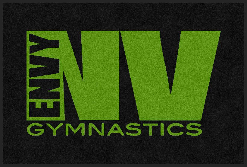 eNVy Gymnastics 4 X 6 Rubber Backed Carpeted HD - The Personalized Doormats Company