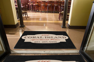 Coral Island 4 X 6 Rubber Backed Carpeted HD - The Personalized Doormats Company