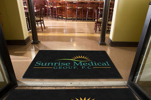 Entry Rug - Sunrise Medical Group 4 X 6 Rubber Backed Carpeted HD - The Personalized Doormats Company