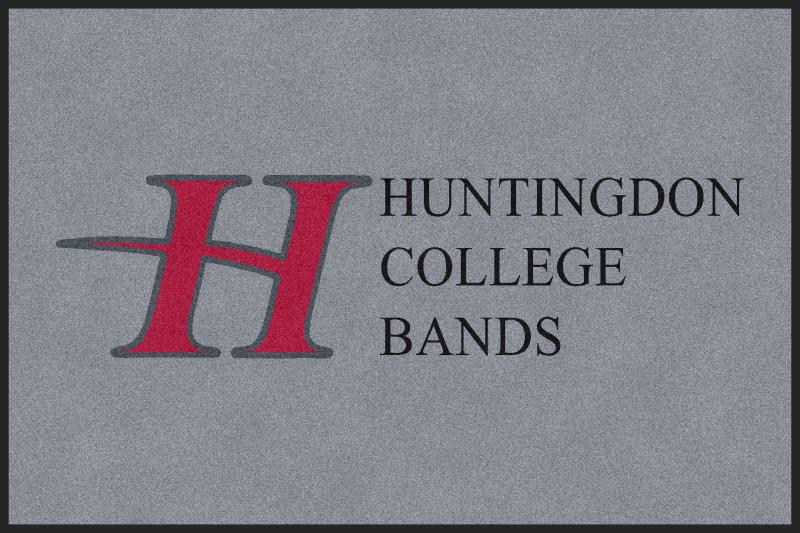Huntingdon College Bands 4 X 6 Rubber Backed Carpeted HD - The Personalized Doormats Company