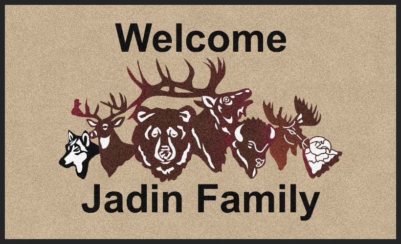 Jadin Auto Repair 3 X 5 Rubber Backed Carpeted HD - The Personalized Doormats Company