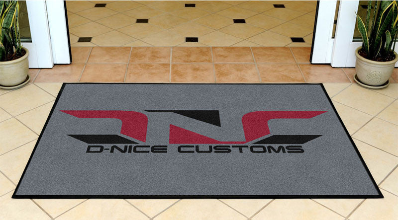 D-Nice Customs 3 X 5 Rubber Backed Carpeted HD - The Personalized Doormats Company