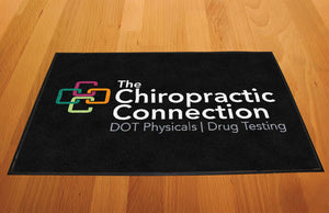 Chiropractic Connection 2 X 3 Rubber Backed Carpeted HD - The Personalized Doormats Company