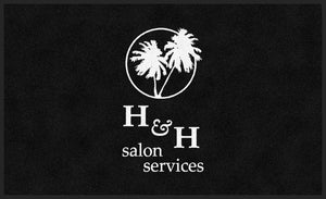 H&H Salon 3 X 5 Rubber Backed Carpeted HD - The Personalized Doormats Company