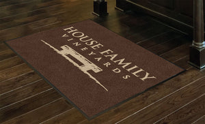House Family 3 X 4 Rubber Backed Carpeted HD - The Personalized Doormats Company