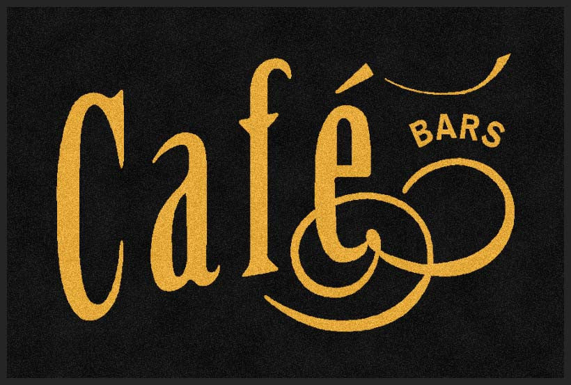 Cafe Bar 2 X 3 Rubber Backed Carpeted HD - The Personalized Doormats Company