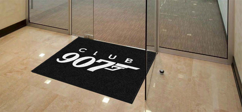 Club 907 Mat 3.75 X 3.92 Rubber Backed Carpeted HD - The Personalized Doormats Company