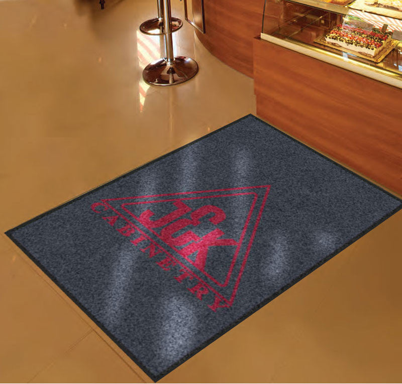 J&K Cabinetry 3 X 5 Rubber Backed Carpeted HD - The Personalized Doormats Company