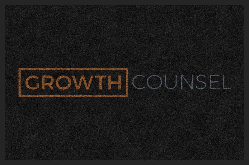 GrowthCounsel 2 X 3 Rubber Backed Carpeted HD - The Personalized Doormats Company