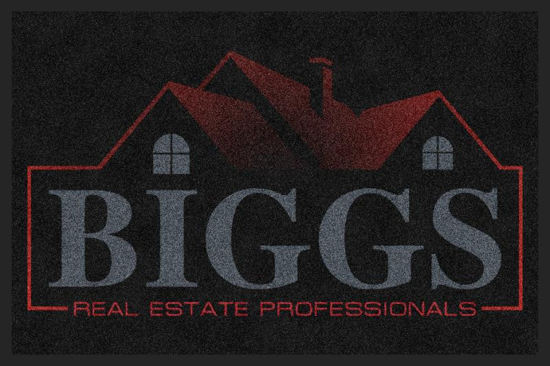 Biggs Real Estate Professionals 2 X 3 Custom Plush 30 HD - The Personalized Doormats Company