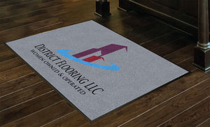 District Flooring 3 X 4 Rubber Backed Carpeted HD - The Personalized Doormats Company