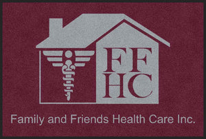 Family and Friends Health Care Inc. 2 X 3 Rubber Backed Carpeted HD - The Personalized Doormats Company