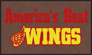 Americas Best Wings 4 X 6 Rubber Backed Carpeted - The Personalized Doormats Company