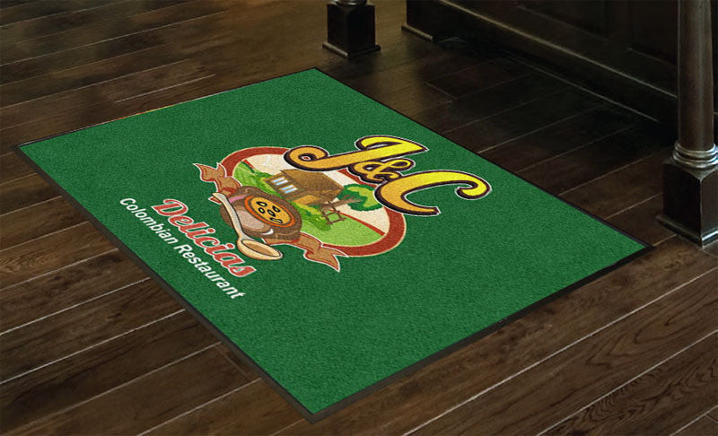 J & C delicias 3 X 4 Rubber Backed Carpeted HD - The Personalized Doormats Company