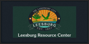 city of leesburg 4 X 8 Rubber Scraper - The Personalized Doormats Company